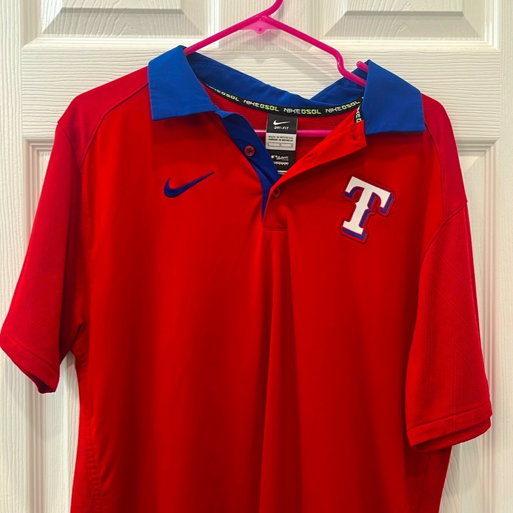 Texas Rangers Nike Dri-Fit Polo